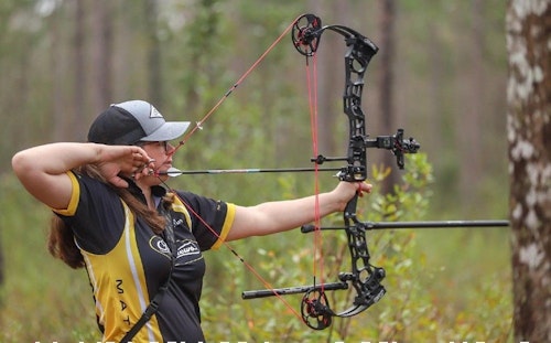 Team Mathews shooter Cara Kelly took first place in the Women's Open Pro division.