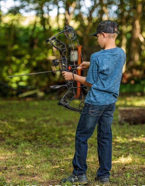 Compound bows are a natural gateway to competing in 3-D archery tournaments. (Photo from Bear Archery Facebook.)