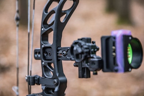 One of the most noteworthy features is new CenterMass Technology, which allows the Bowtech CenterMass Pro Hunter sight to mount directly through the riser and secure with just one screw. 