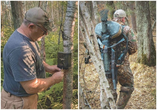 The traveling hunter will want several trail cams and at least one top-notch, lightweight treestand matched with portable climbing sticks.