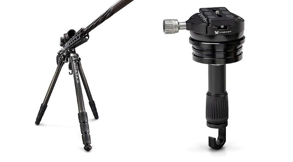 Photo above and below: Radian Carbon Fiber Tripod With Leveling Head
