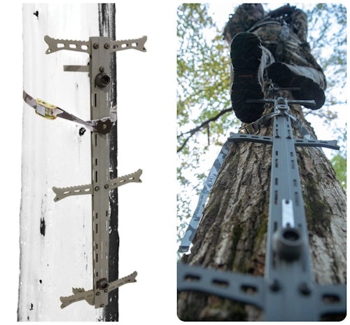 Climbing sticks, such as Hawk Helium Climbing Sticks, don’t damage trees, making them legal on public land across the country.