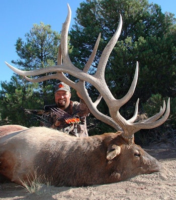 Trophy Taker Founder Dan Evans with a public land bull.