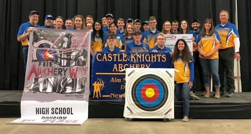 Castle High School from Newburgh, Indiana, was the overall top high school target team during the 2019 Eastern Nationals with a score of 3,480 out of 3,600. Castle High also won the title in 2018.