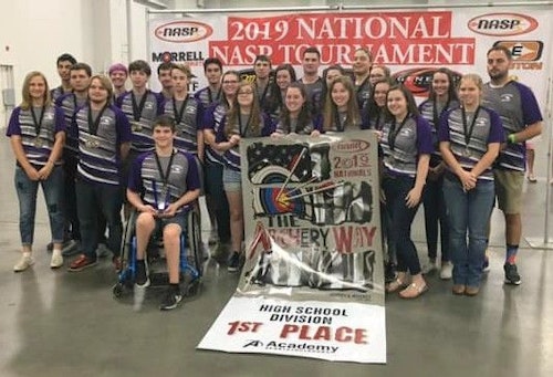 Taking first place for high schools in the 2019 Western NASP Nationals was Battlefield High School (Virginia) with 3,361 points out of 3,600.
