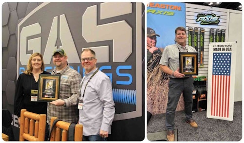 Archery Business staff handed out 2023 Readers’ Choice Awards plaques to winners who attended this year’s ATA Trade Show.
