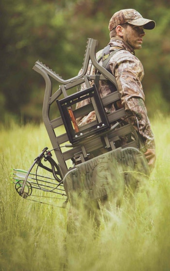 The Tree Stand Buddy allows deer hunters to buy a single, high-quality treestand and a few of the company’s brackets to easily create multiple stand sites.