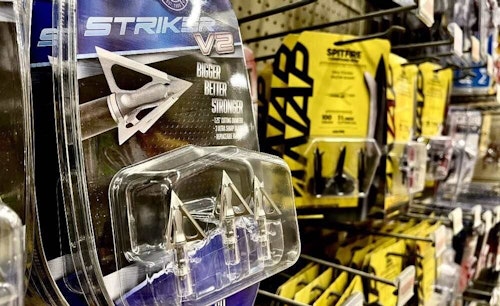 While the debate about fixed-blade vs. mechanical broadheads has been waging for years, it pays to offer both because you’ll have customers from both camps shopping for broadheads in your store. (Photo by Darron McDougal)